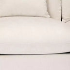 Divano sezionale modulare a U 128 in ciniglia con chaise longue, porte USB/Type-C e tasche laterali