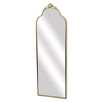 Specchio a figura intera da appendere con cornice in metallo dorato 65 cm