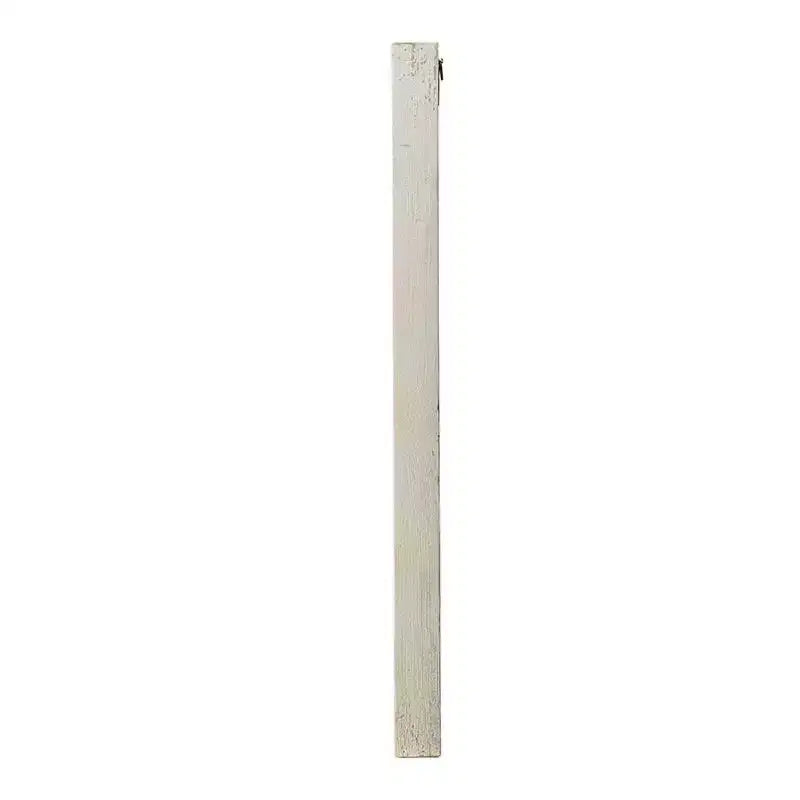 Due specchi decorativi da 30 cm con cornice in legno bianca e oro