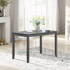 Tavolo da Pranzo 115.5/87.5 cm Rettangolare in Legno, Tavolo da Cucina per 4, per Soggiorno Sala Riunioni, Piccoli Spazi, Grigio