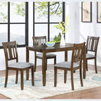 Tavolo da Pranzo 115.5/87.5 cm Rettangolare in Legno, Tavolo da Cucina per 4, per Soggiorno Sala Riunioni, Piccoli Spazi, Grigio