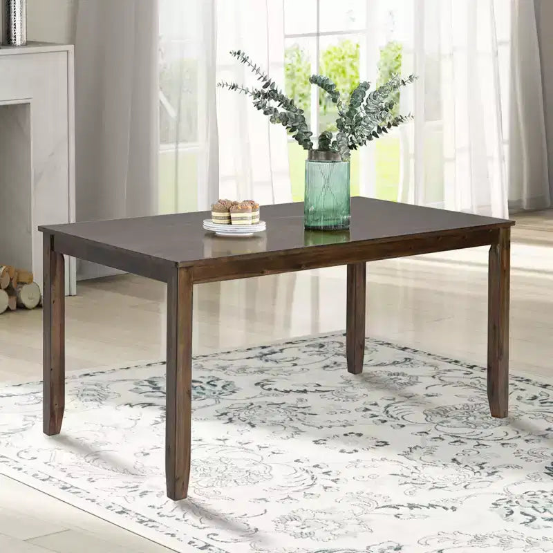Tavolo da Pranzo 115.5/87.5 cm Rettangolare in Legno, Tavolo da Cucina per 4, per Soggiorno Sala Riunioni, Piccoli Spazi, Grigio