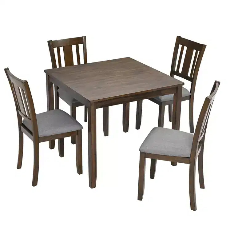 Tavolo da Pranzo 115.5/87.5 cm Rettangolare in Legno, Tavolo da Cucina per 4, per Soggiorno Sala Riunioni, Piccoli Spazi, Grigio