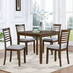 Tavolo da Pranzo 115.5/87.5 cm Rettangolare in Legno, Tavolo da Cucina per 4, per Soggiorno Sala Riunioni, Piccoli Spazi, Grigio