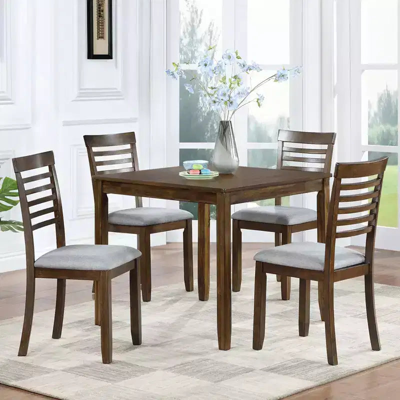 Tavolo da Pranzo 115.5/87.5 cm Rettangolare in Legno, Tavolo da Cucina per 4, per Soggiorno Sala Riunioni, Piccoli Spazi, Grigio