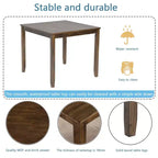 Tavolo da Pranzo 115.5/87.5 cm Rettangolare in Legno, Tavolo da Cucina per 4, per Soggiorno Sala Riunioni, Piccoli Spazi, Grigio