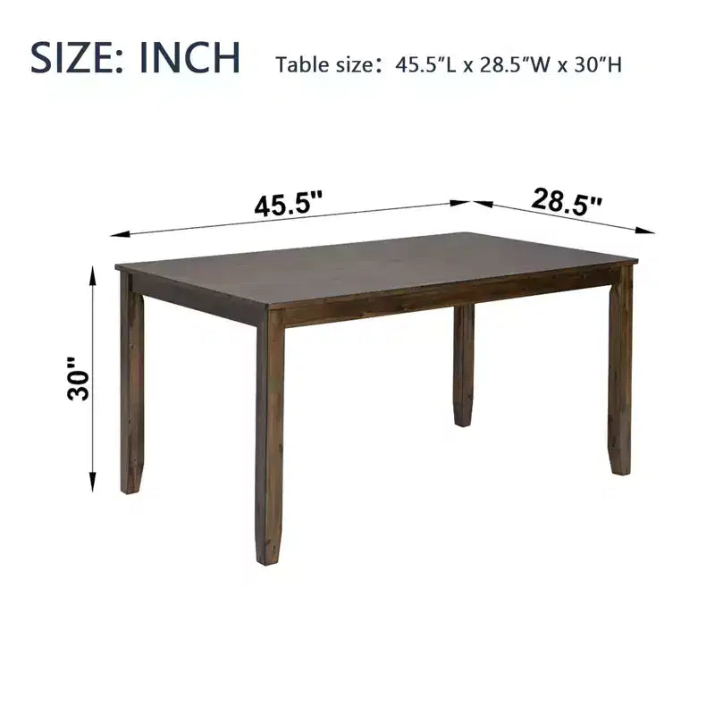 Tavolo da Pranzo 115.5/87.5 cm Rettangolare in Legno, Tavolo da Cucina per 4, per Soggiorno Sala Riunioni, Piccoli Spazi, Grigio