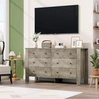 Comò per camera da letto, cassettiera a 6 cassetti con cassetto largo e maniglie in metallo, cassettiere e comò in legno per corridoio, ingresso