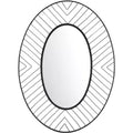 Tanra Mirror - 26.8 x 36.5 - MRR1043 - Black - Safavieh