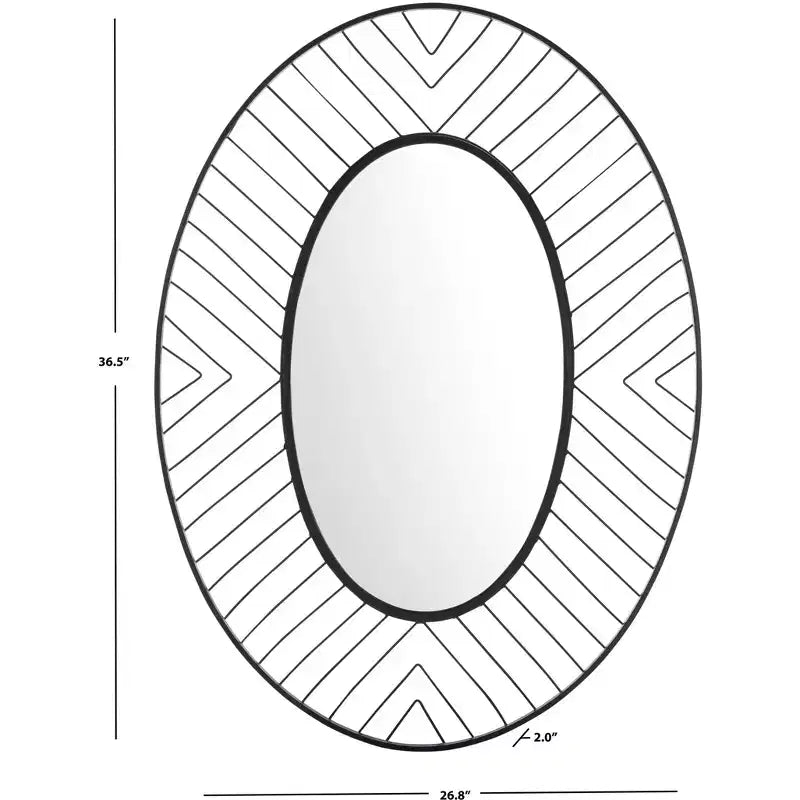 Specchio Tanra - 26,8 x 36,5 - Nero