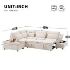 Divano componibile in ciniglia oversize con letto estraibile