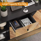 55.1 Mobile contenitore contemporaneo, credenza a buffet con cassetti e ante, mobile d'accento per sala da pranzo, ingresso