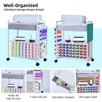 Carrello portaoggetti e organizer per hobby, compatibile con macchina Cricut, organizer da rolling per hobby