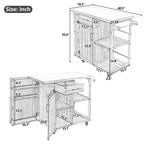 Isola da Cucina da Esterno in Legno di Abete con Contenitore, Carrello da Cucina Scorrevole Bloccabile con Piano in Acciaio Inox, Portasciugamani e Portaspezie per Patio/Cucina