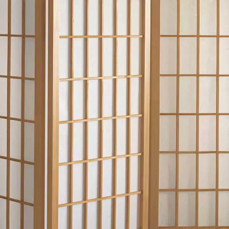 Pannello Shoji con Finestra, Alto 152 cm - Naturale (4 Pannelli)