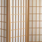 Pannello Shoji con Finestra, Alto 152 cm - Naturale (4 Pannelli)