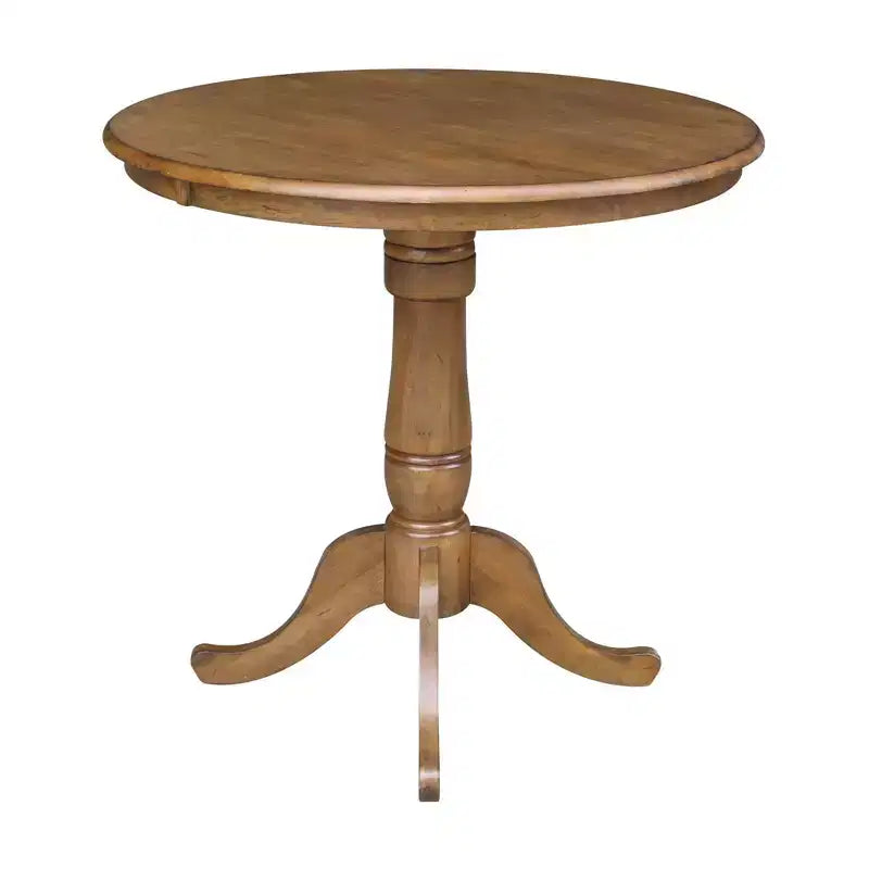 Tavolo a piedistallo rotondo da 36" – Pecan