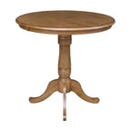 Tavolo a piedistallo rotondo da 36" – Pecan
