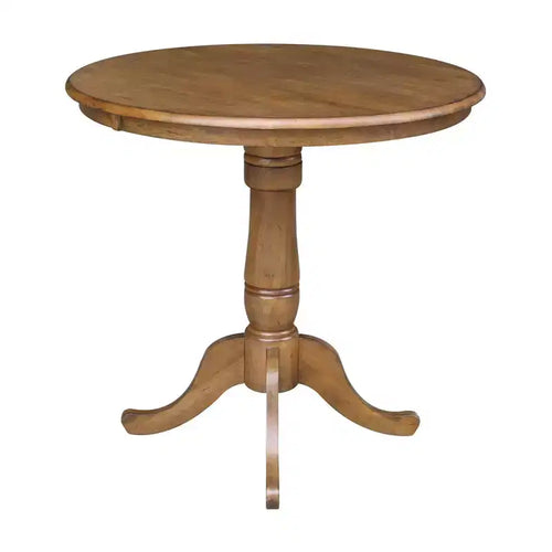 Tavolo a piedistallo rotondo da 36" – Pecan