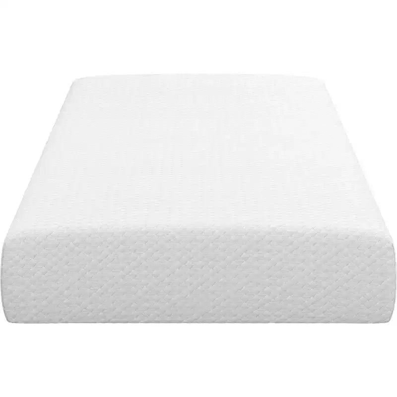 Materasso in memory foam con gel da 10 pollici al profumo di tè verde, tecnologia di raffreddamento, 3 strati di schiuma