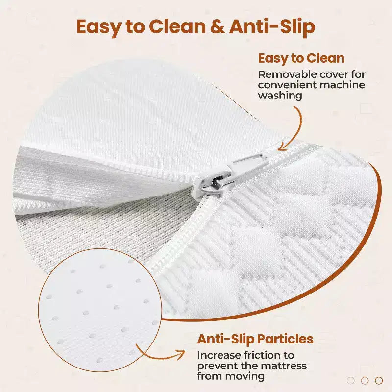 Materasso in memory foam con gel da 10 pollici al profumo di tè verde, tecnologia di raffreddamento, 3 strati di schiuma